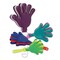 Party Central Club Pack of 12 Green and Blue Hand Clapper Party Favor Decors 7.5&#x22;